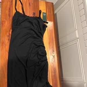 TARGET 90s INSPO ASYMMETRICAL BLACK DRESS